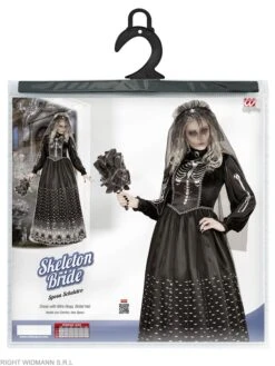 WIDMANN 2-delig Kostuum "SKELET BRIDE" Zwart -Gstar Kleding Winkel widmann 2 delig kostuum skelet bride zwart 3