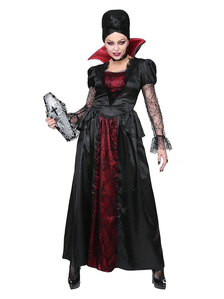 WIDMANN 2-delig Kostuum "VAMPIER" Zwart 4 WIDMANN 2-delig Kostuum "VAMPIER" Zwart - Afbeelding 2