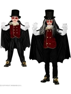 WIDMANN 2-delig Kostuum "Vampire" Zwart/bordeaux -Gstar Kleding Winkel widmann 2 delig kostuum vampire zwart bordeaux 3