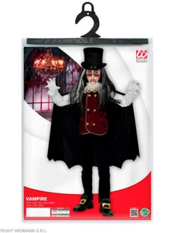 WIDMANN 2-delig Kostuum "Vampire" Zwart/bordeaux -Gstar Kleding Winkel widmann 2 delig kostuum vampire zwart bordeaux 4