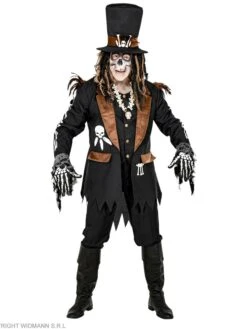 WIDMANN 2-delig Kostuum "VOODOO PRIESTER" Zwart -Gstar Kleding Winkel widmann 2 delig kostuum voodoo priester zwart 1