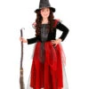 WIDMANN 2-delig Kostuum "Witch" Zwart/rood -Gstar Kleding Winkel widmann 2 delig kostuum witch zwart rood