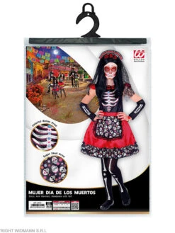 WIDMANN 3-delig Kostuum "Dag Van De Doden" Zwart/rood -Gstar Kleding Winkel widmann 3 delig kostuum dag van de doden zwart rood 2