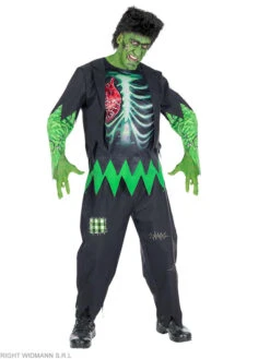 WIDMANN 3-delig Kostuum "LABMONSTER" Zwart/groen -Gstar Kleding Winkel widmann 3 delig kostuum labmonster zwart groen 1