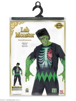 WIDMANN 3-delig Kostuum "LABMONSTER" Zwart/groen -Gstar Kleding Winkel widmann 3 delig kostuum labmonster zwart groen 3