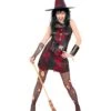 WIDMANN 3-delig Kostuum "PUNKER HEKS" Zwart/rood -Gstar Kleding Winkel widmann 3 delig kostuum punker heks zwart rood