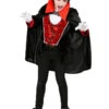 WIDMANN 3-delig Kostuum "VAMPIER" Zwart/rood