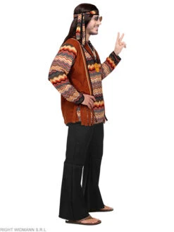 WIDMANN 4-delig Kostuum "Hippie" Bruin -Gstar Kleding Winkel widmann 4 delig kostuum hippie bruin 3