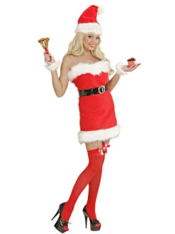 WIDMANN 5-delig Kostuum "Miss Santa" Rood/wit -Gstar Kleding Winkel widmann 5 delig kostuum miss santa rood wit 1