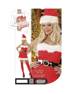WIDMANN 5-delig Kostuum "Miss Santa" Rood/wit -Gstar Kleding Winkel widmann 5 delig kostuum miss santa rood wit 3