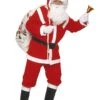 WIDMANN 8-delig Kostuum "Deluxe Santa Claus" Rood/wit