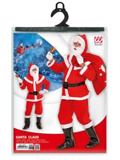 WIDMANN 8-delig Kostuum "Deluxe Santa Claus" Rood/wit -Gstar Kleding Winkel widmann 8 delig kostuum deluxe santa claus rood wit 4