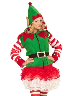 WIDMANN Kostuum "Santa's Kleine Hulpje" Groen/rood -Gstar Kleding Winkel widmann kostuum santas kleine hulpje groen rood 1