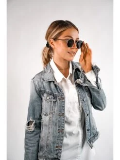 Dameszonnebril "Milan" Zilverkleurig/zwart 7 Dameszonnebril "Milan" Zilverkleurig/zwart -Gstar Kleding Winkel wind and vibes dameszonnebril milan zilverkleurig zwart 2