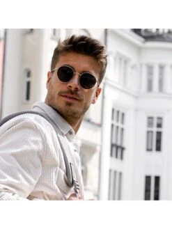 Herenzonnebril "Milan" Goudkleurig/zwart -Gstar Kleding Winkel wind and vibes herenzonnebril milan goudkleurig zwart 2