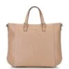 Leren Handtas Beige - (B)37 X (H)31,5 X (D)3 Cm