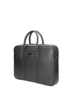 Leren Aktetas Grijs - (B)38 X (H)28 X (D)6 Cm -Gstar Kleding Winkel wojas leren aktetas grijs b 38 x h 28 x d 6 cm 1