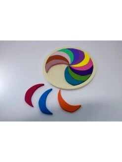 Framepuzzel "Regenboog" - Vanaf 3 Jaar -Gstar Kleding Winkel woody kids framepuzzel regenboog vanaf 3 jaar 1