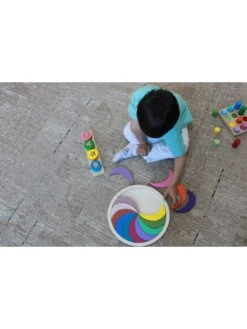 Framepuzzel "Regenboog" - Vanaf 3 Jaar -Gstar Kleding Winkel woody kids framepuzzel regenboog vanaf 3 jaar 4