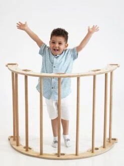 Klim- En Balanceerboog - Vanaf 3 Jaar - (L)100 X (B)65 X (H)52 Cm -Gstar Kleding Winkel woody kids klim en balanceerboog vanaf 3 jaar l 100 x b 65 x h 52 cm 1