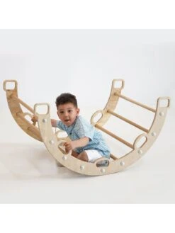 Klim- En Balanceerboog - Vanaf 3 Jaar - (L)100 X (B)65 X (H)52 Cm -Gstar Kleding Winkel woody kids klim en balanceerboog vanaf 3 jaar l 100 x b 65 x h 52 cm 2