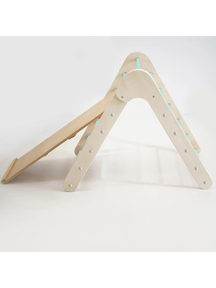 Klimdriehoek Met Helling - Vanaf 3 Jaar - (L)65 X (B)65 X (H)85 Cm 4 Klimdriehoek Met Helling - Vanaf 3 Jaar - (L)65 X (B)65 X (H)85 Cm - Afbeelding 2