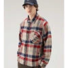 Woolrich Blousejas "Timber" Rood/blauw/beige -Gstar Kleding Winkel woolrich blousejas timber rood blauw beige
