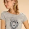 Shirt "Cool Lion" Grijs -Gstar Kleding Winkel wooop shirt cool lion grijs