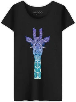 Shirt "Giraffe Mint" Zwart