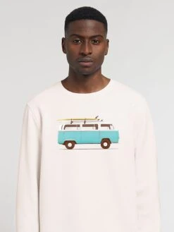 Sweatshirt "Blue Van" Crème