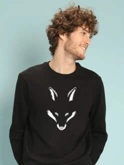 Sweatshirt "Foxy Shape" Zwart