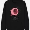 Sweatshirt "I'm Hungry" Zwart