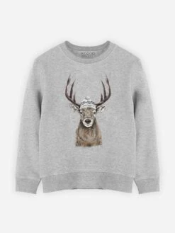 Sweatshirt "Let's Go Outside" Grijs