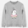 Sweatshirt "Licorne" Grijs -Gstar Kleding Winkel wooop sweatshirt licorne grijs