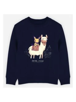 Sweatshirt "Machu Pichu" Donkerblauw