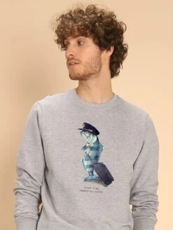 Sweatshirt "Pilot Fish" Grijs