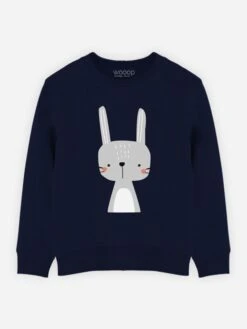 Sweatshirt "Pompon" Donkerblauw