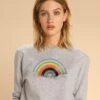 Sweatshirt "Rainbow Classics" Grijs -Gstar Kleding Winkel wooop sweatshirt rainbow classics grijs