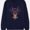Sweatshirt "Spring Deer" Donkerblauw -Gstar Kleding Winkel wooop sweatshirt spring deer donkerblauw
