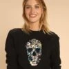 Sweatshirt "Vintage Skull" Zwart -Gstar Kleding Winkel wooop sweatshirt vintage skull zwart