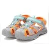 Enkelsandalen Grijs/turquoise/oranje