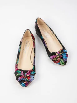 Leren Ballerina's Zwart/meerkleurig -Gstar Kleding Winkel zapato leren ballerinas zwart meerkleurig 1