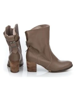 Leren Enkellaarzen Taupe -Gstar Kleding Winkel zapato leren enkellaarzen taupe 2