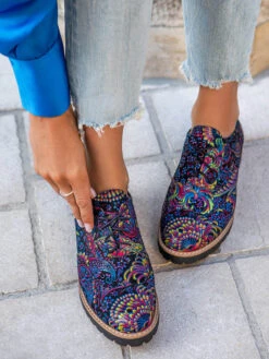 Leren Veterschoenen Blauw -Gstar Kleding Winkel zapato leren veterschoenen blauw 4