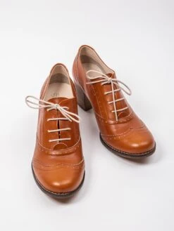 Leren Veterschoenen Camel -Gstar Kleding Winkel zapato leren veterschoenen camel 1