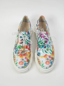 Leren Veterschoenen Wit/meerkleurig -Gstar Kleding Winkel zapato leren veterschoenen wit meerkleurig 1