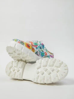 Leren Veterschoenen Wit/meerkleurig -Gstar Kleding Winkel zapato leren veterschoenen wit meerkleurig 2