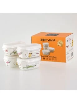 4-delige Set: Vershouddozen Wit - (B)10 X (H)4 X (D)6,5 Cm -Gstar Kleding Winkel zen 4 delige set vershouddozen wit b 10 x h 4 x d 6 5 cm 3