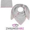 2-delige Accessoireset "Bella" Grijs -Gstar Kleding Winkel zwillingsherz 2 delige accessoireset bella grijs