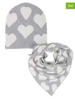 2-delige Accessoireset Grijs/wit